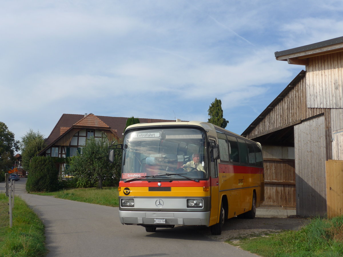 (174'907) - Buzzi, Bern - BE 910'789 - Mercedes (ex Mattli, Wassen) am 11. September 2016 in Murzelen, Murzelenstrasse