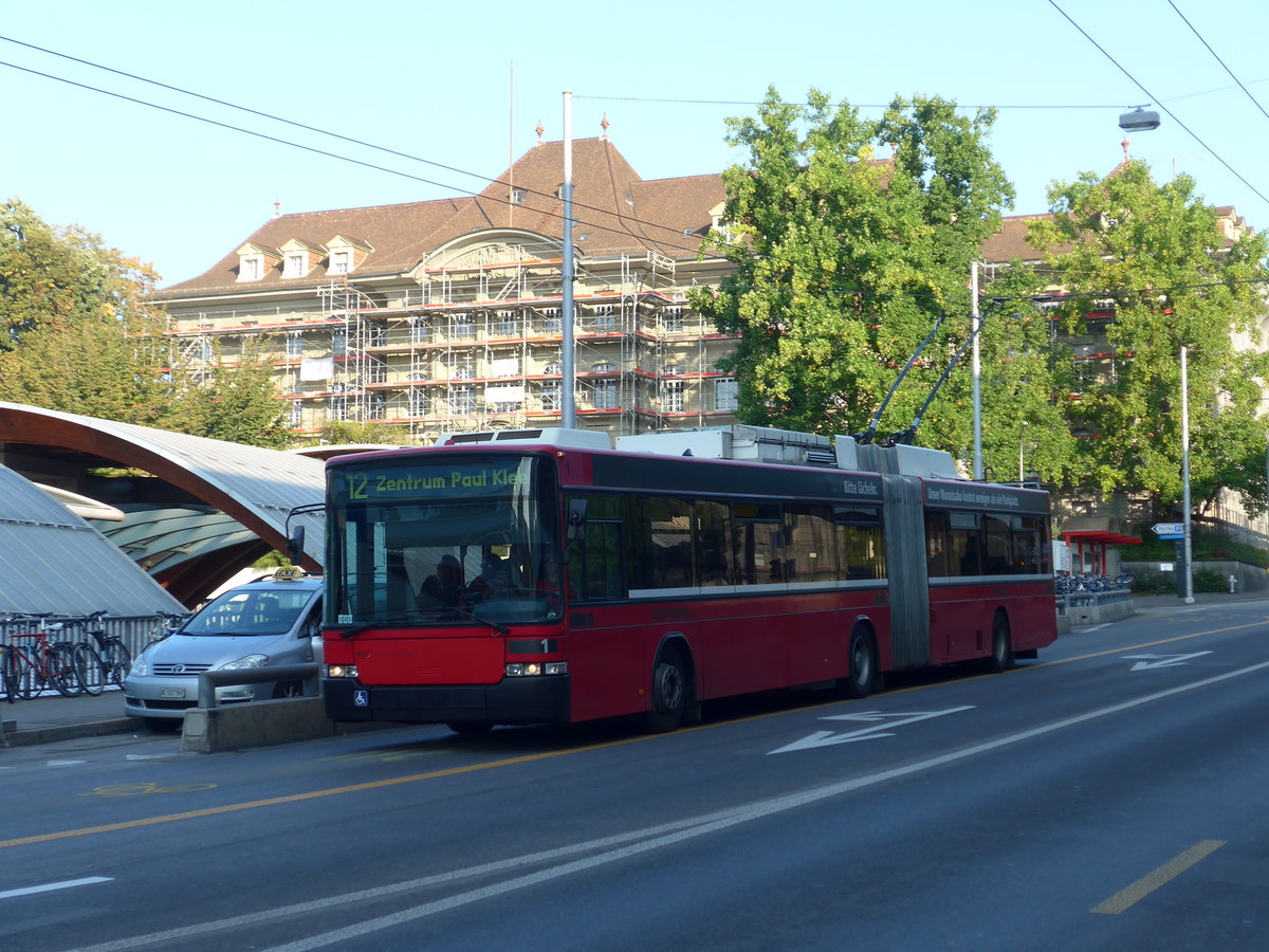 (175'176) - Bernmobil, Bern - Nr. 1 - NAW/Hess Gelenktrolleybus am 25. September 2016 in Bern, Schanzenstrasse