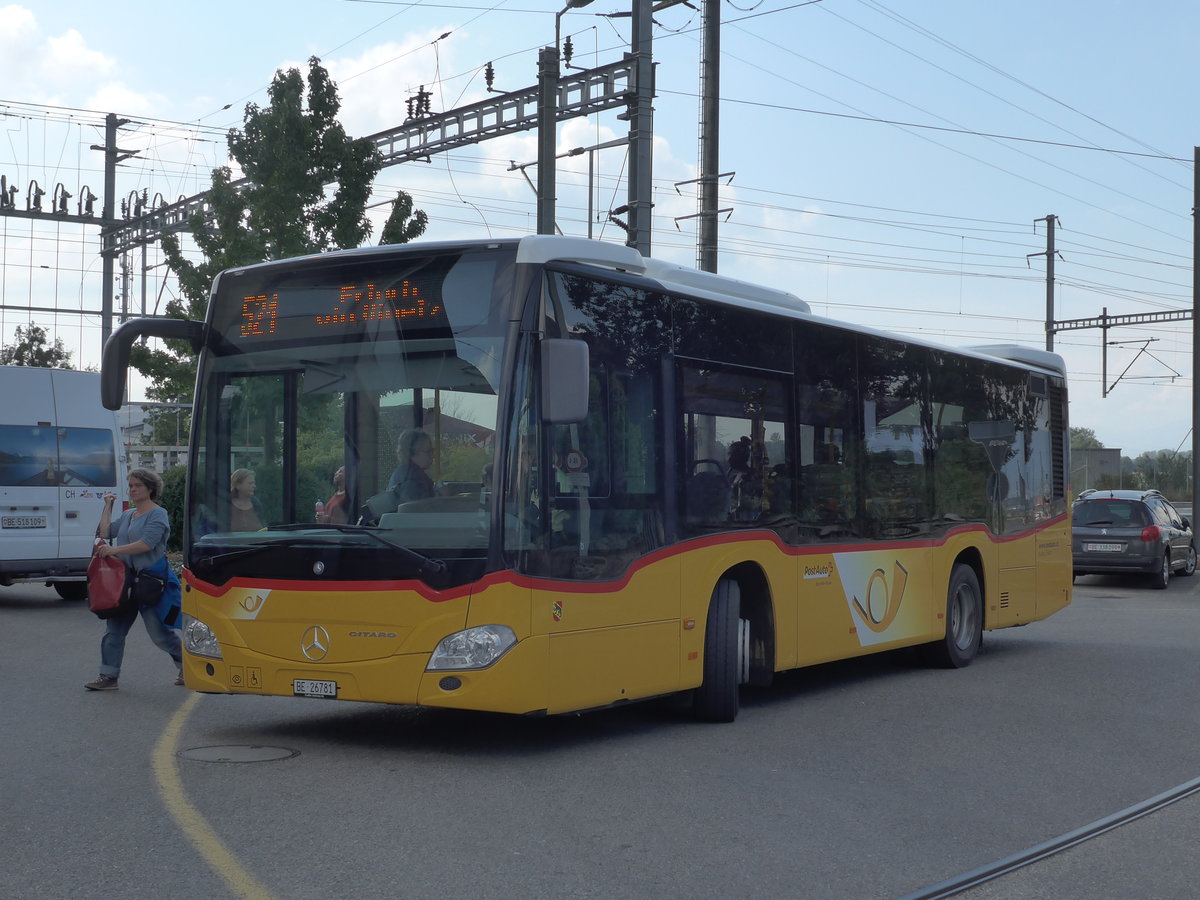 (175'217) - Eurobus, Bern - BE 26'781 - Mercedes am 26. September 2016 beim Bahnhof Ins