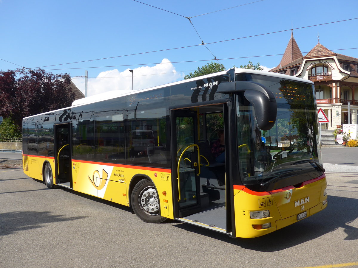 (175'222) - Eurobus, Bern - BE 719'306 - MAN am 26. September 2016 beim Bahnhof Ins