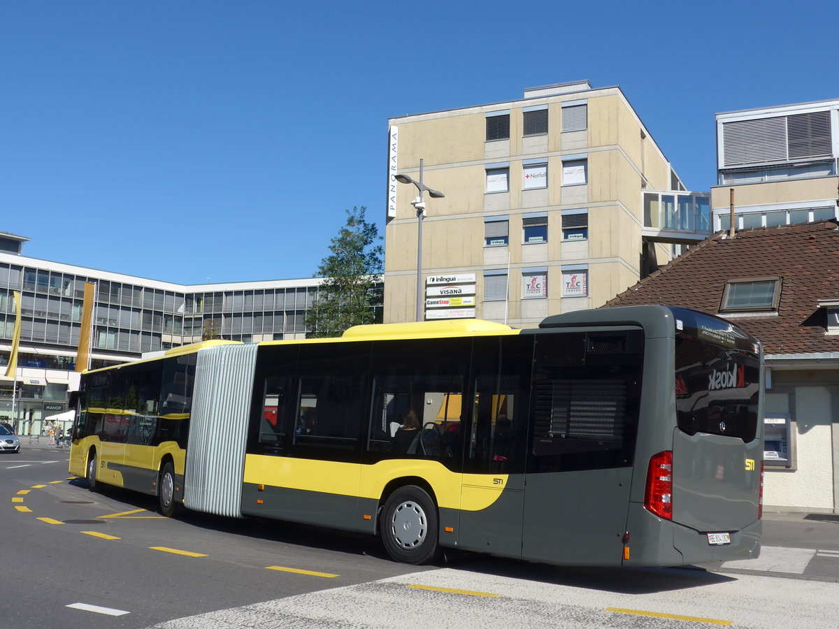 (175'283) - STI Thun - Nr. 182/BE 804'182 - Mercedes am 30. September 2016 beim Bahnhof Thun