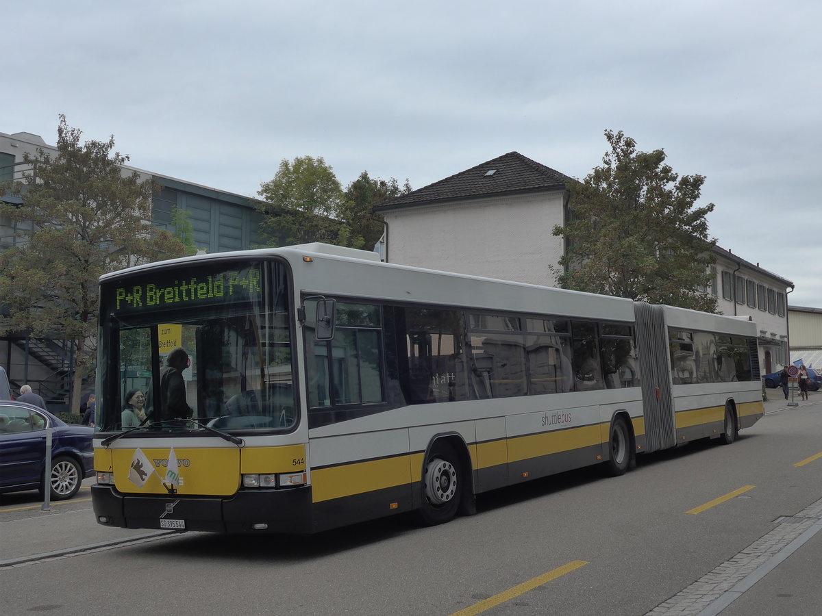 (175'614) - VBSG St. Gallen - Nr. 544/SG 395'544 - Volvo/Hess (ex VBSH Schaffhausen Nr. 13) am 15. Oktober 2016 in St. Gallen, OLMA