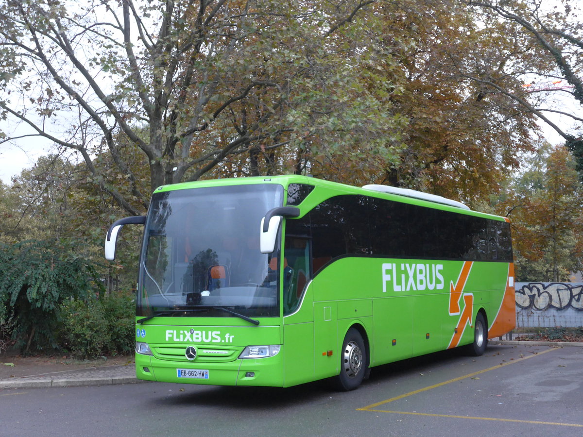 (175'705) - Aus Frankreich: Flixbus - EB 662 HW - Mercedes am 18. Oktober 2016 in Zrich, Sihlquai