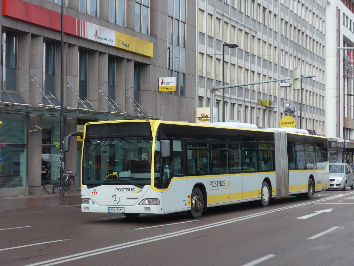 (175'745) - PostBus - PT 15'972 - Mercedes am 18. Oktober 2016 beim Bahnhof Innsbruck