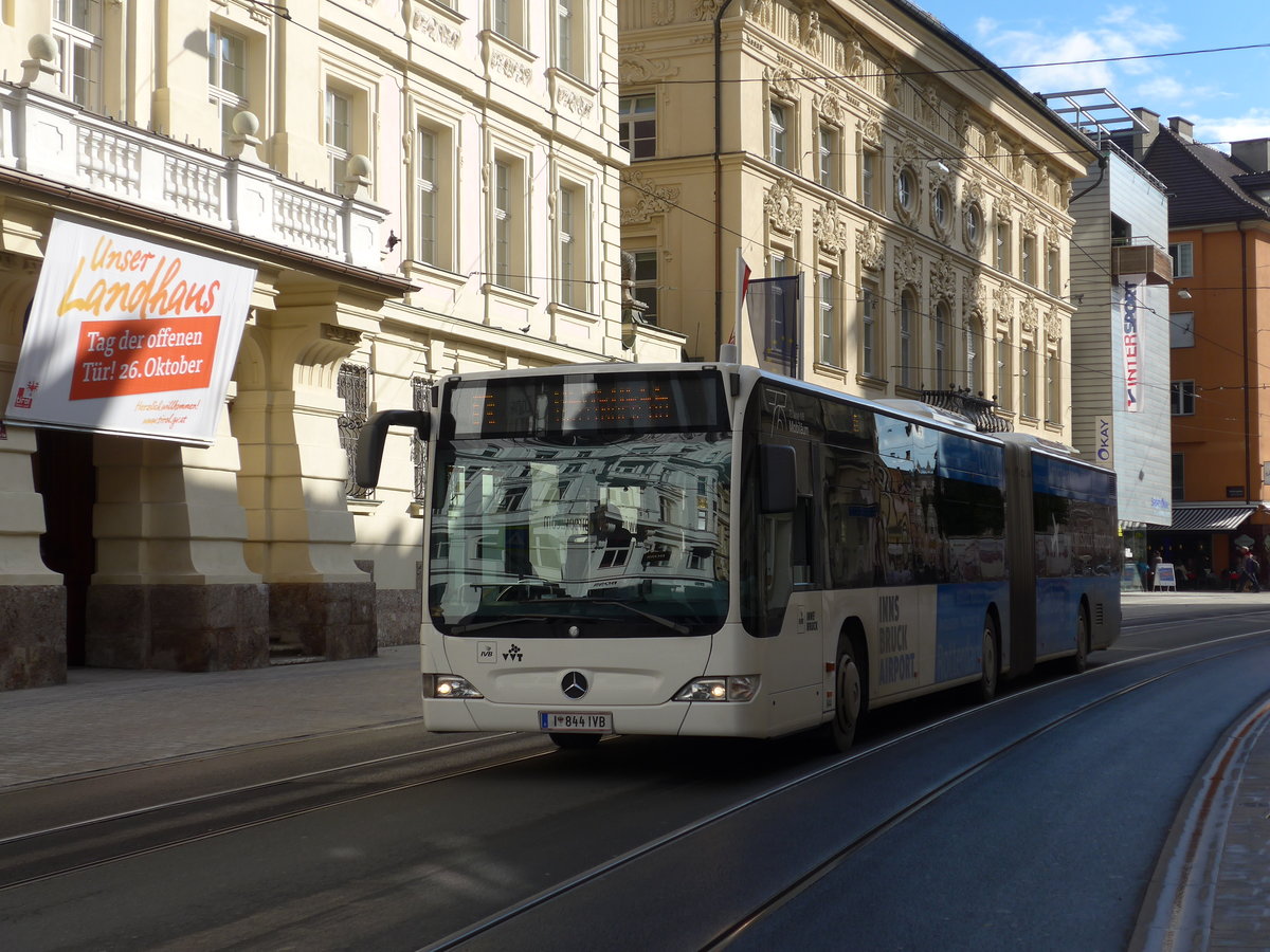 (175'842) - IVB Innsbruck - Nr. 844/I 844 IVB - Mercedes am 18. Oktober 2016 in Innsbruck, Maria-Theresien-Str.