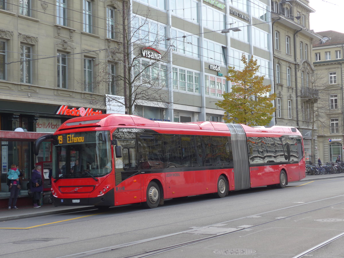 (176'648) - Bernmobil, Bern - Nr. 872/BE 832'872 - Volvo am 13. November 2016 beim Bahnhof Bern
