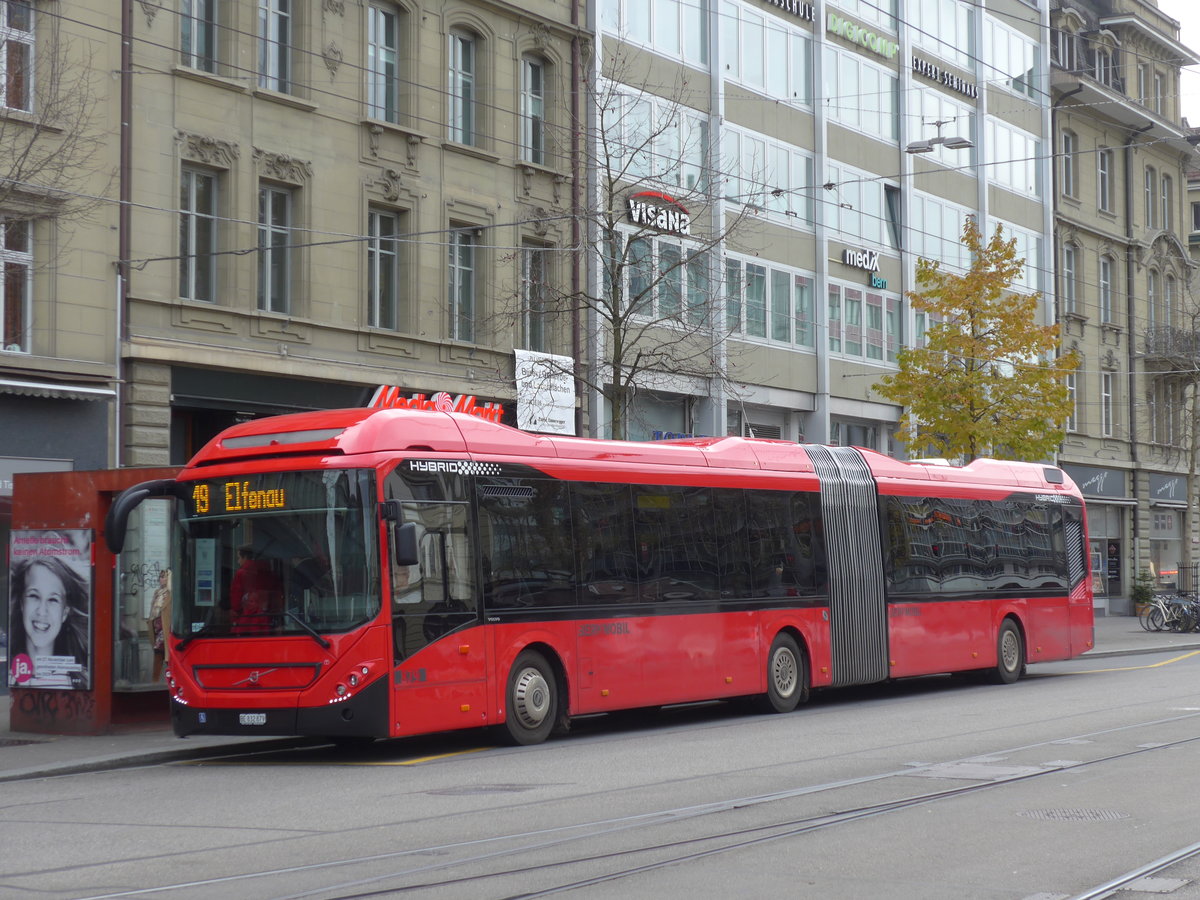 (176'663) - Bernmobil, Bern - Nr. 879/BE 832'879 - Volvo am 13. November 2016 beim Bahnhof Bern