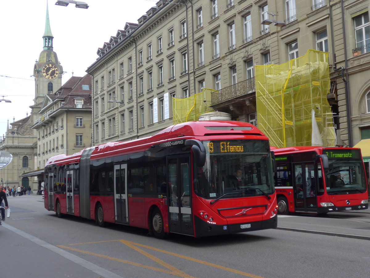 (176'678) - Bernmobil, Bern - Nr. 872/BE 832'872 - Volvo am 13. November 2016 beim Bahnhof Bern