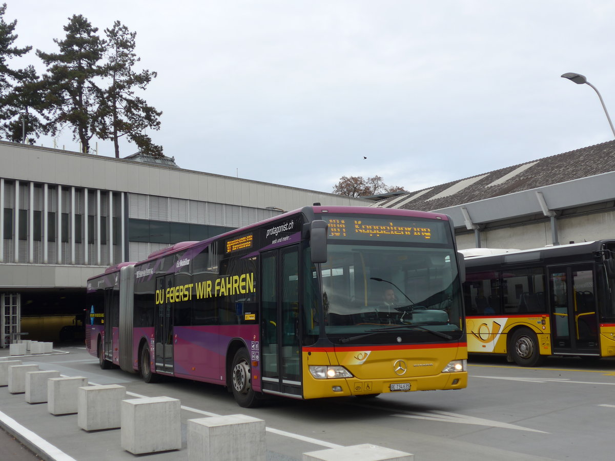 (176'695) - PostAuto Bern - Nr. 635/BE 734'635 - Mercedes am 13. November 2016 in Bern, Postautostation