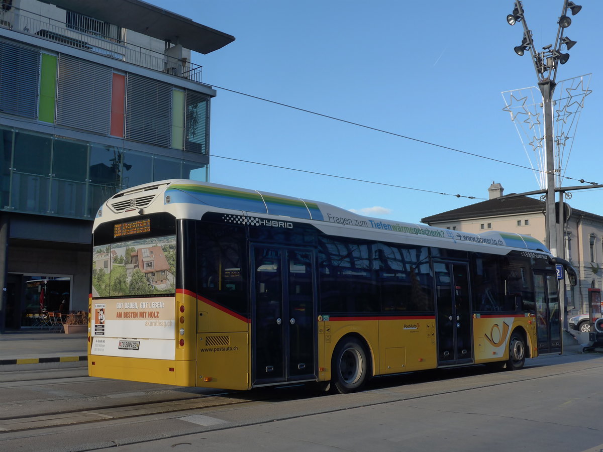 (176'805) - PostAuto Ostschweiz - TG 209'422 - Volvo am 28. November 2016 beim Bahnhof Frauenfeld