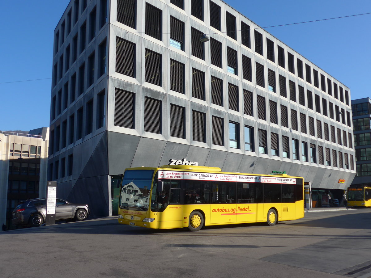 (176'888) - AAGL Liestal - Nr. 60/BL 28'904 - Mercedes am 5. Dezember 2016 beim Bahnhof Liestal