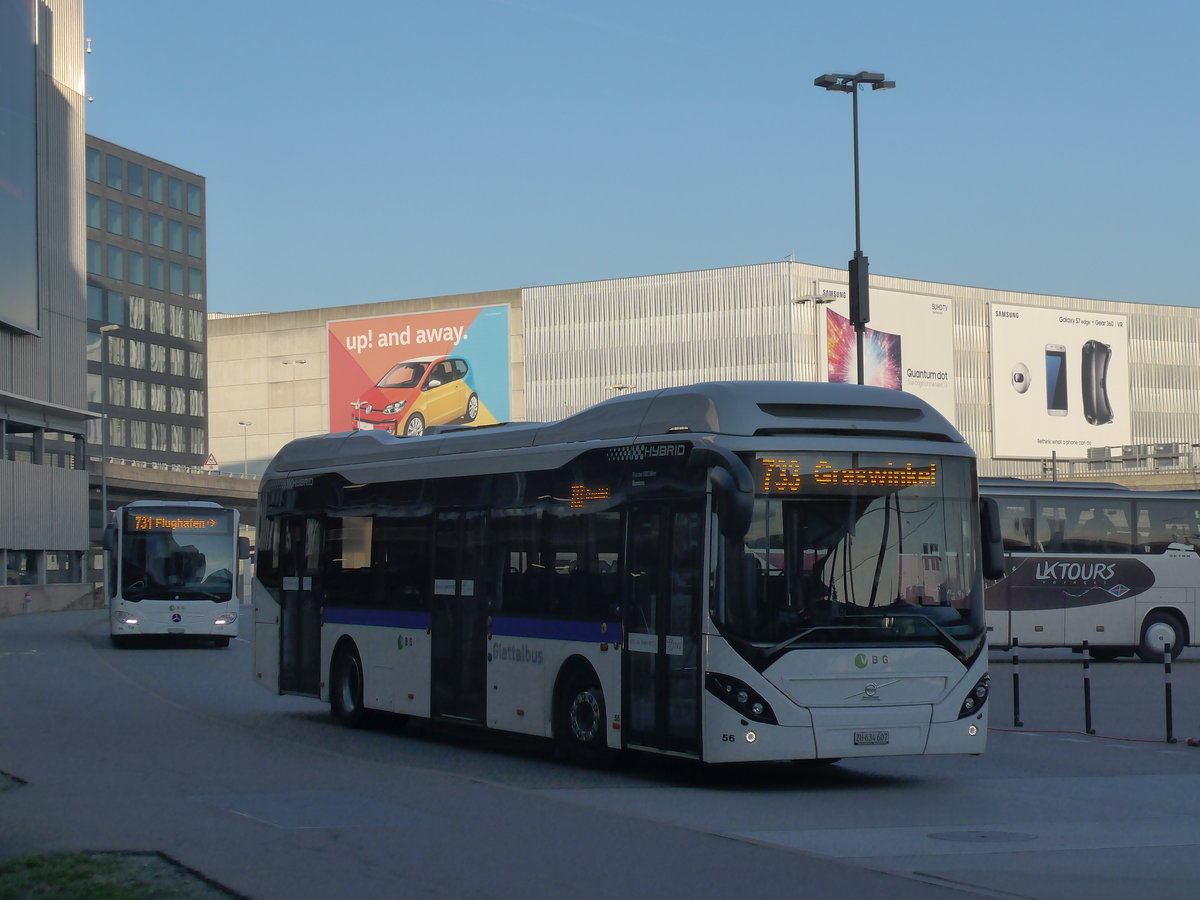 (176'971) - Welti-Furrer, Bassersdorf - Nr. 56/ZH 634'607 - Volvo am 6. Dezember 2016 in Zrich, Flughafen