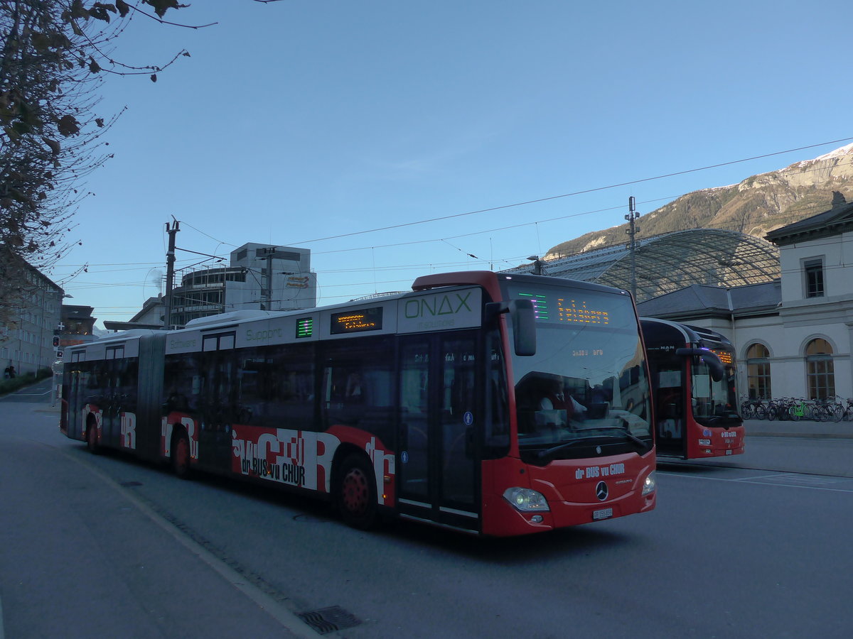 (177'072) - SBC Chur - Nr. 59/GR 155'859 - Mercedes am 10. Dezember 2016 beim Bahnhof Chur