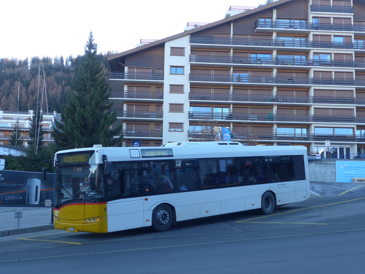 (177'261) - Lathion, Sion - Nr. 8/VS 444'334 - Solaris (ex ATE Bus, Effretikon Nr. 49) am 18. Dezember 2016 in Haute-Nendaz, Tlcabine