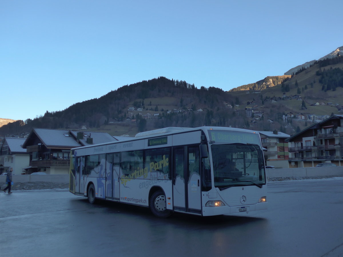 (177'426) - EAB Engelberg - Nr. 6/OW 10'260 - Mercedes (ex TPL Lugano Nr. 10) am 30. Dezember 2016 in Engelberg, Titlisbahnen