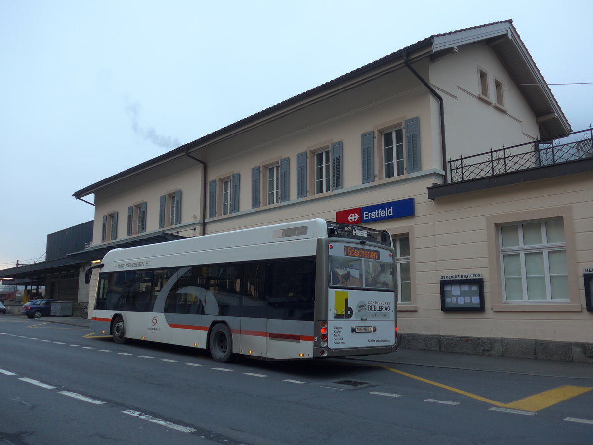 (177'503) - AAGU Altdorf - Nr. 6/UR 9140 - Hess am 30. Dezember 2016 beim Bahnhof Erstfeld