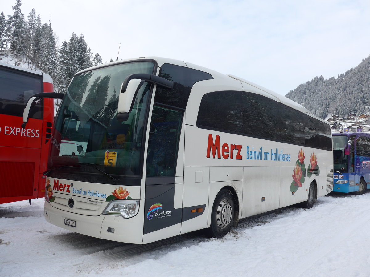 (177'938) - Merz, Beinwil - AG 6162 - Mercedes am 8. Januar 2017 in Adelboden, ASB