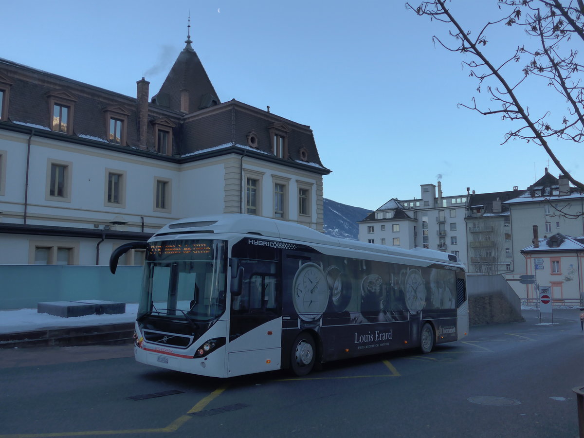 (178'076) - BS Sierre - VS 133'225 - Volvo am 21. Januar 2017 in Sierre, Htel de Ville CFF
