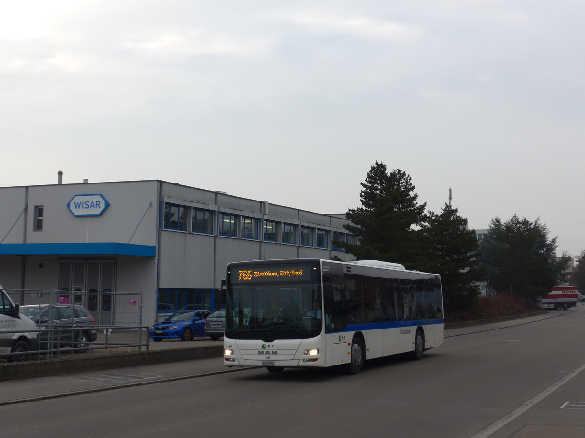 (178'506) - ATE Bus, Effretikon - Nr. 57/ZH 479'957 - MAN am 10. Februar 2017 in Kloten, EvoBus