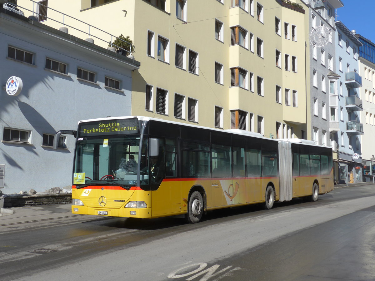 (178'575) - Rattin, Neuhausen - Nr. 20/SH 1520 - Mercedes (ex PostAuto Zrich Nr. 82; ex Eurobus, Arbon Nr. 2) am 18. Februar 2017 in St. Moritz, Caspar Badrutt