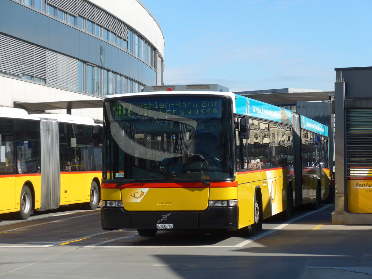 (178'679) - PostAuto Bern - Nr. 799/BE 835'799 - Volvo/Hess (ex Bernmobil, Bern Nr. 272) am 20. Februar 2017 in Bern, Postautostation