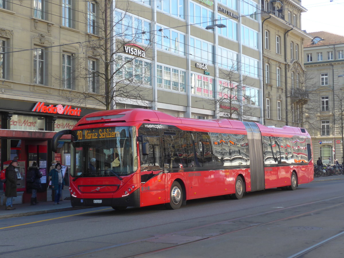 (178'681) - Bernmobil, Bern - Nr. 872/BE 832'872 - Volvo am 20. Februar 2017 beim Bahnhof Bern