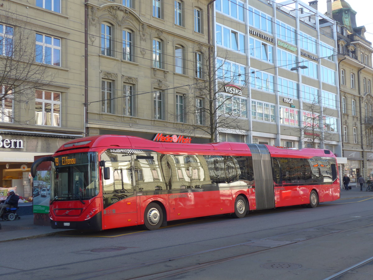 (178'692) - Bernmobil, Bern - Nr. 886/BE 832'886 - Volvo am 20. Februar 2017 beim Bahnhof Bern
