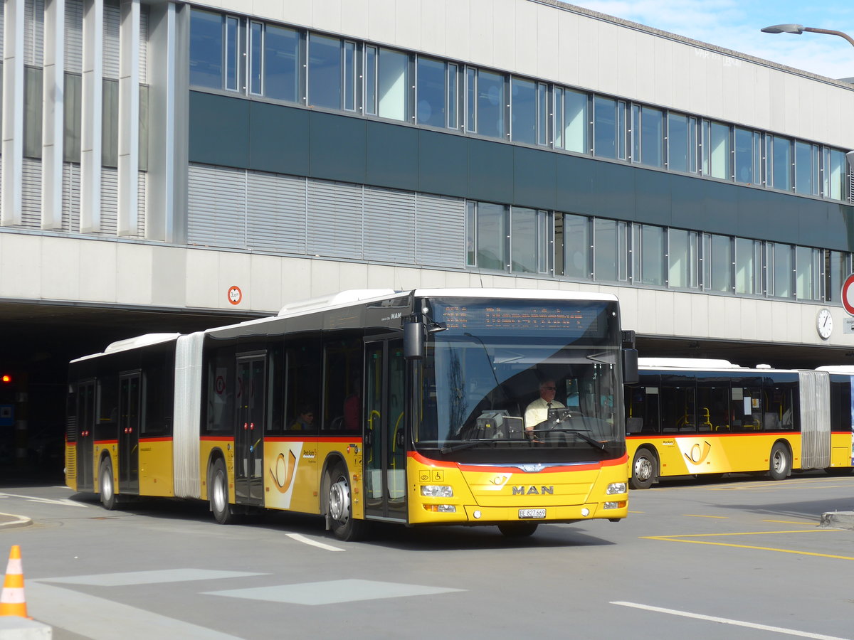 (178'722) - PostAuto Bern - Nr. 669/BE 827'669 - MAN am 20. Februar 2017 in Bern, Postautostation