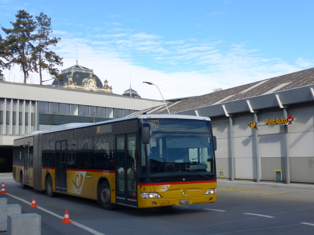 (178'725) - Steiner, Ortschwaben - Nr. 3/BE 83'880 - Mercedes am 20. Februar 2017 in Bern, Postautostation