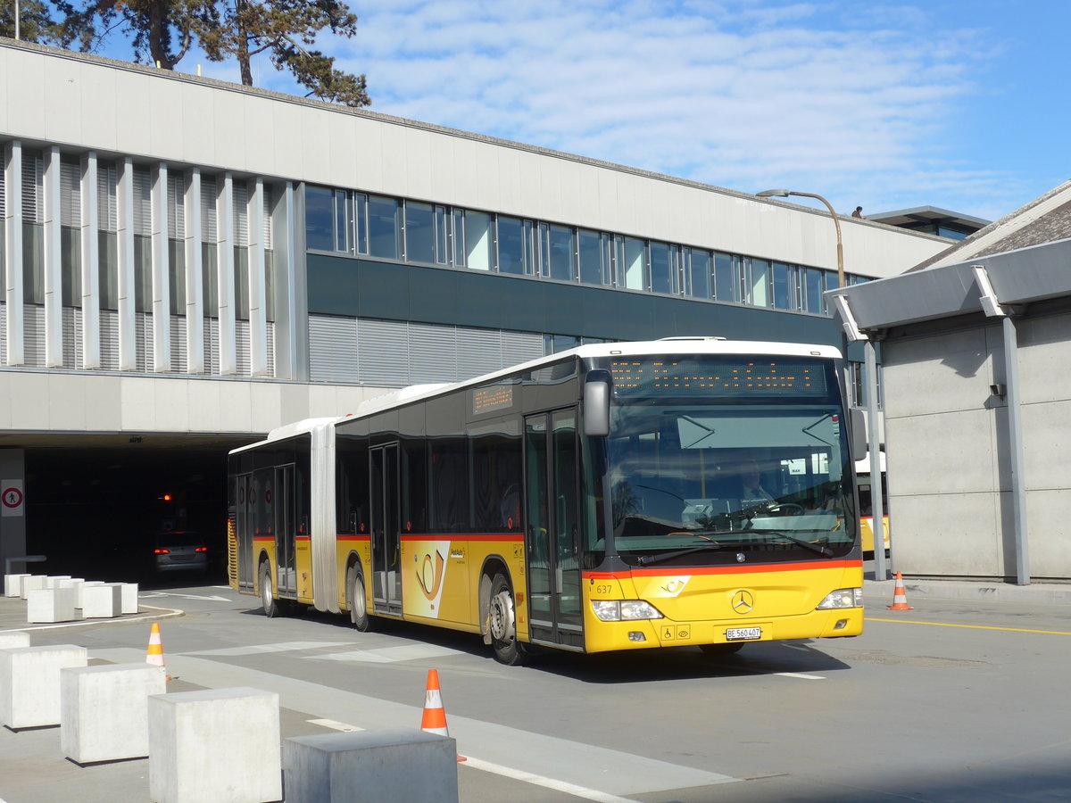 (178'729) - PostAuto Bern - Nr. 637/BE 560'407 - Mercedes am 20. Februar 2017 in Bern, Postautostation