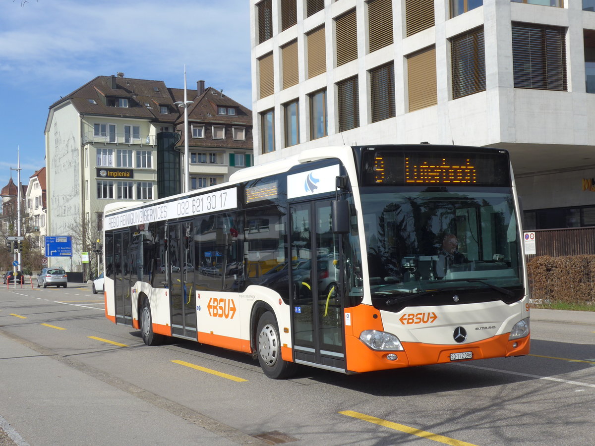 (178'817) - BSU Solothurn - Nr. 96/SO 172'096 - Mercedes am 4. Mrz 2017 beim Hauptbahnhof Solothurn