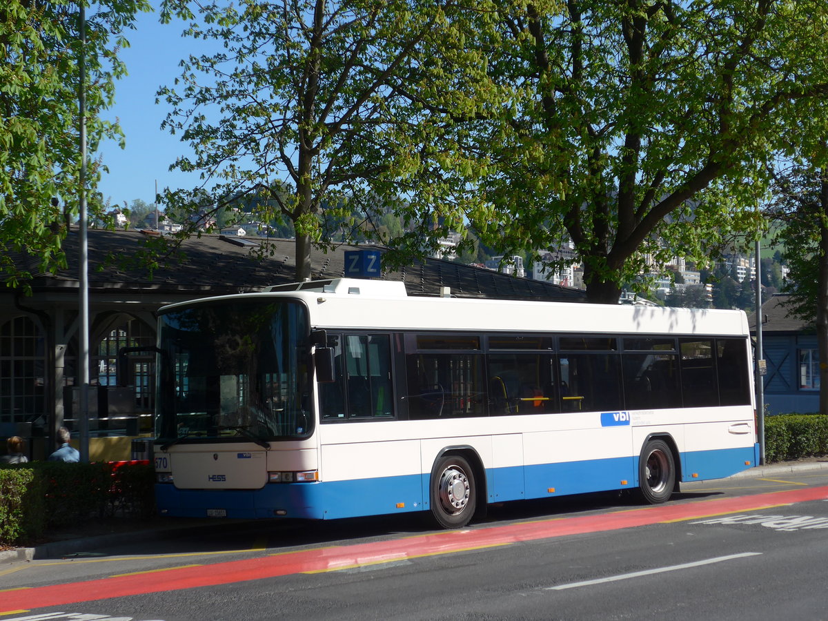 (179'464) - VBL Luzern - Nr. 570/LU 15'651 - Scania/Hess am 10. April 2017 beim Bahnhof Luzern