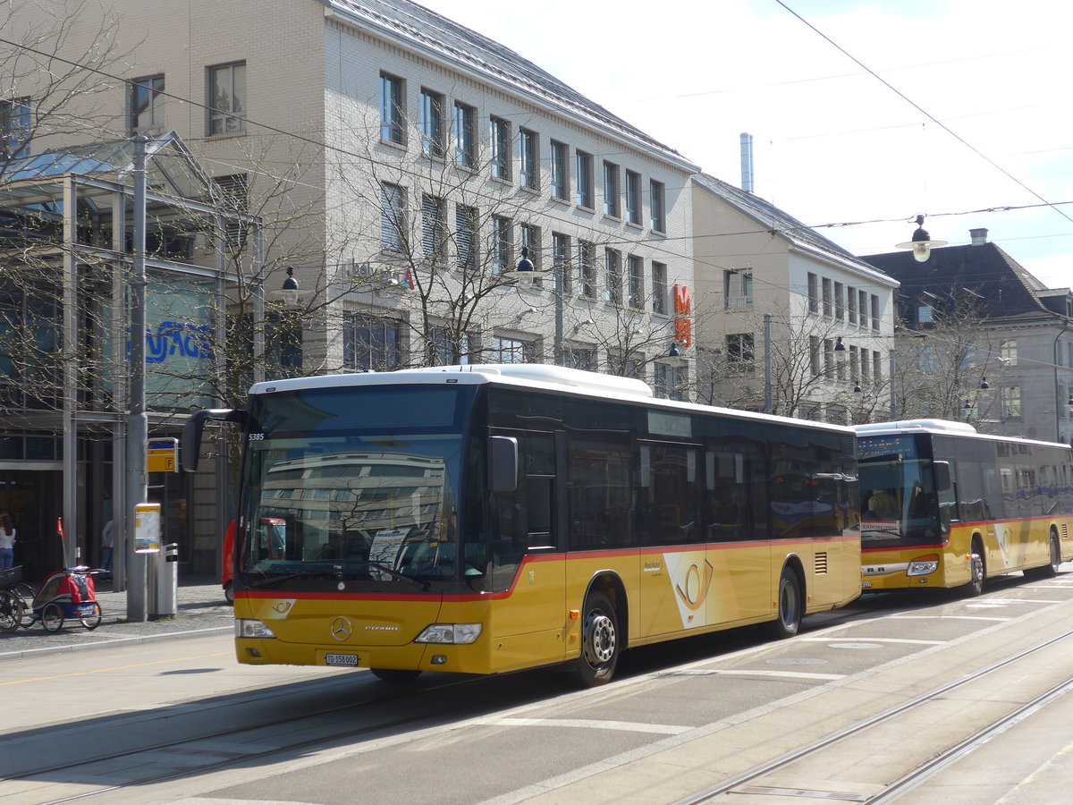 (179'528) - PostAuto Ostschweiz - TG 158'002 - Mercedes am 10. April 2017 beim Bahnhof Frauenfeld