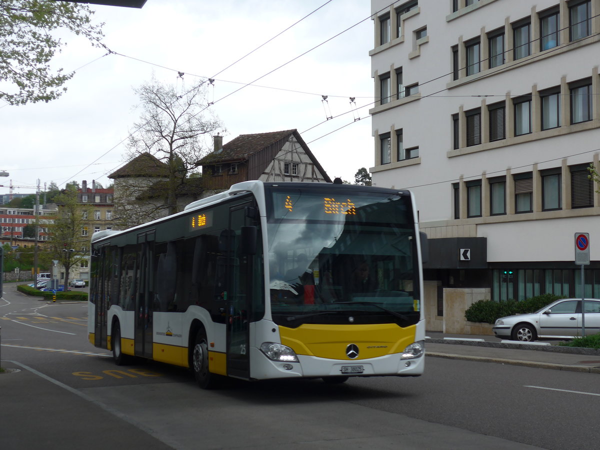(179'684) - VBSH Schaffhausen - Nr. 25/SH 38'025 - Mercedes am 17. April 2017 beim Bahnhof Schaffhausen