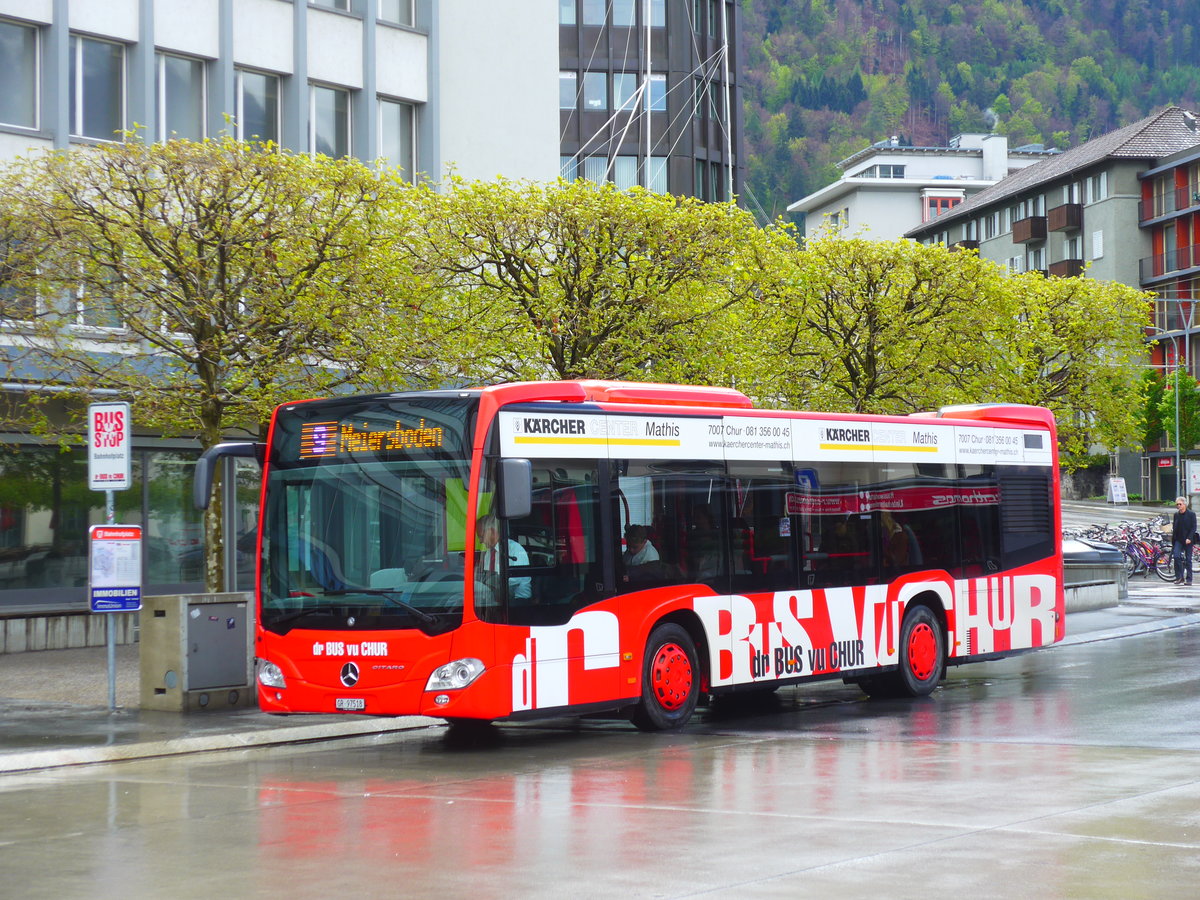 (179'990) - SBC Chur - Nr. 18/GR 97'518 - Mercedes am 4. Mai 2017 beim Bahnhof Chur