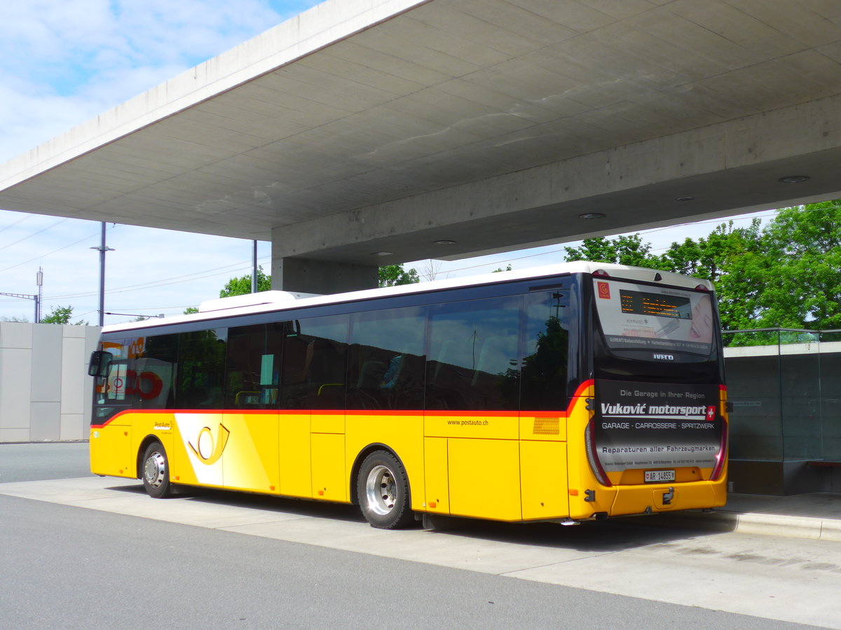 (180'245) - PostAuto Ostschweiz - AR 14'855 - Iveco am 21. Mai 2017 beim Bahnhof Rheineck