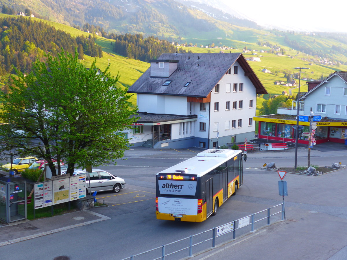 (180'286) - PostAuto Ostschweiz - SG 356'506 - Mercedes (ex Schmidt, Oberbren) am 21. Mai 2017 in Wildhaus, Dorf