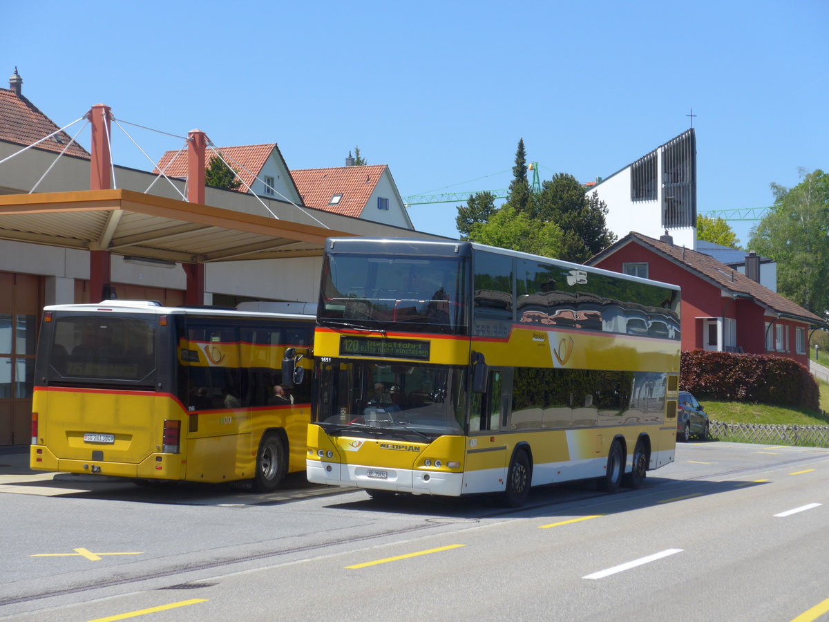 (180'349) - PostAuto Ostschweiz - AR 35'834 - Neoplan (ex PostAuto Nordschweiz; ex P 27'804) am 22. Mai 2017 in Heiden, Garage Lindenplatz
