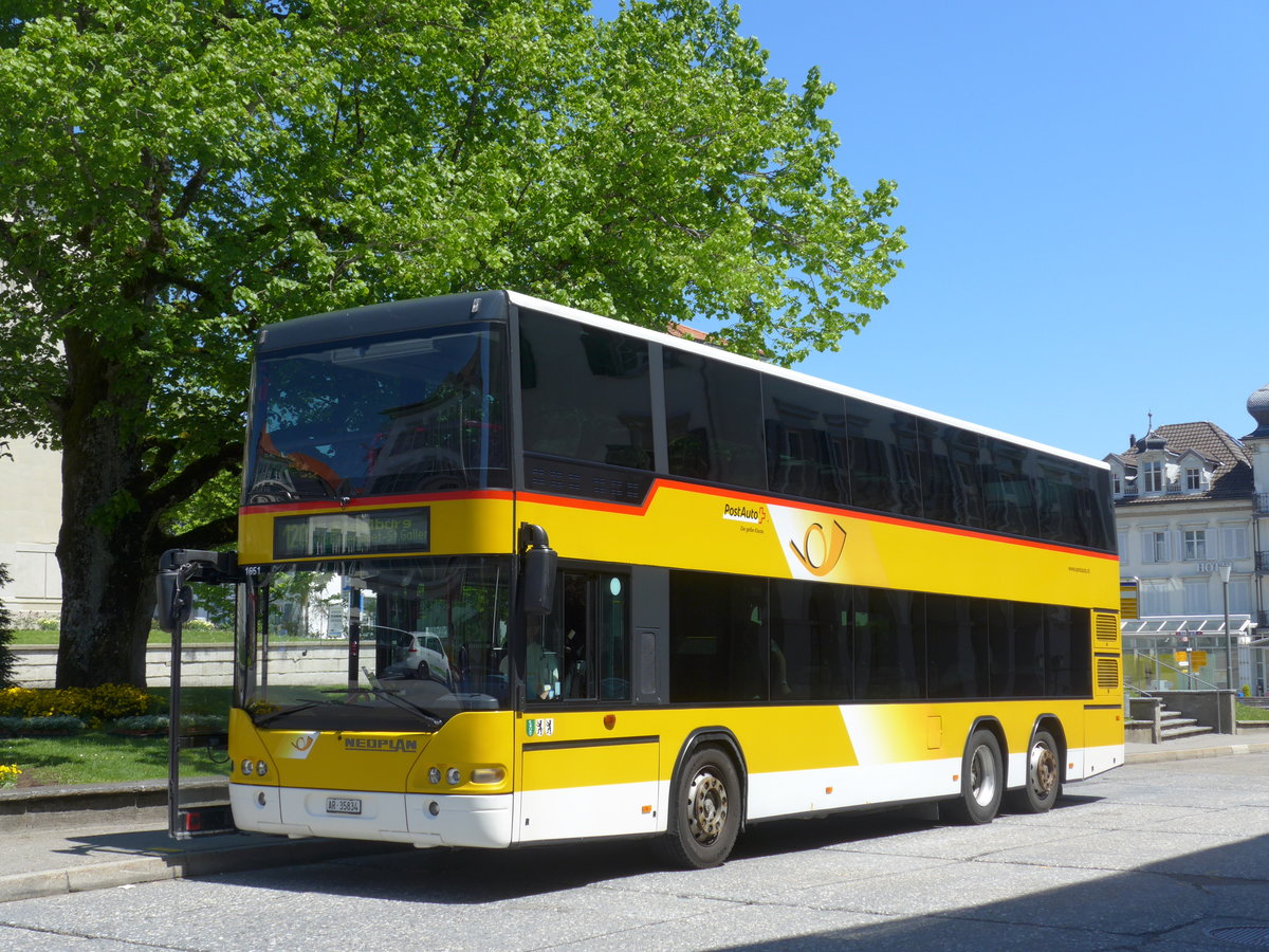 (180'353) - PostAuto Ostschweiz - AR 35'834 - Neoplan (ex PostAuto Nordschweiz; ex P 27'804) am 22. Mai 2017 in Heiden, Post