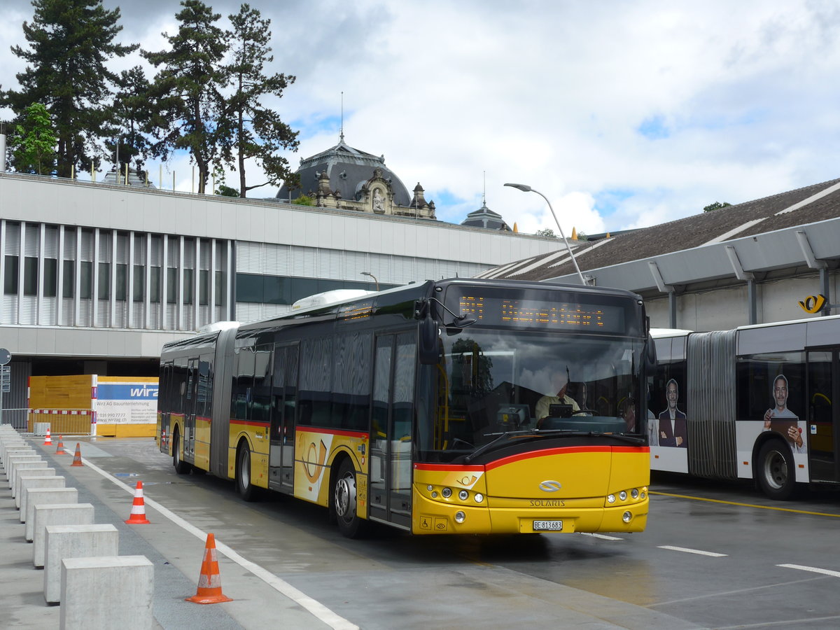 (180'930) - PostAuto Bern - Nr. 683/BE 813'683 - Solaris am 4. Juni 2017 in Bern, Postautostation
