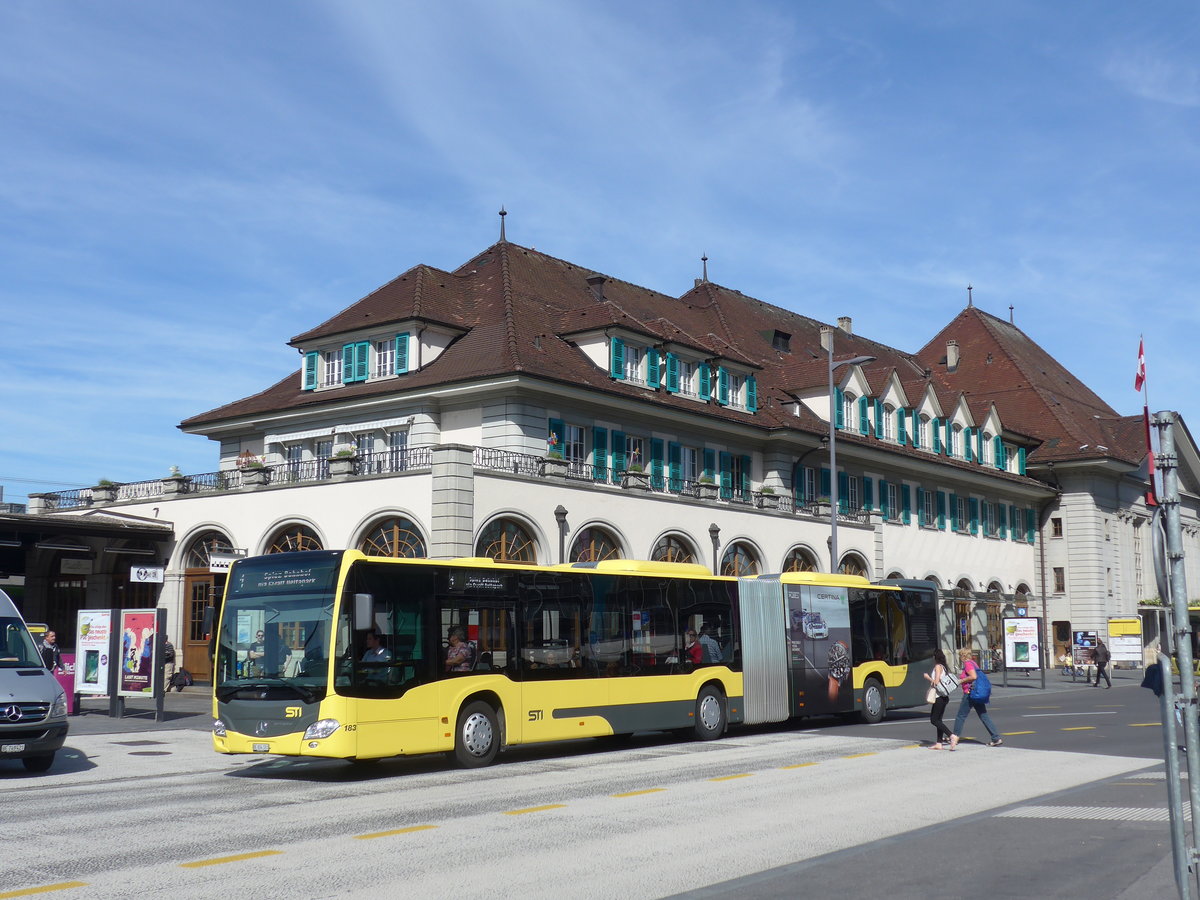 (180'987) - STI Thun - Nr. 183/BE 804'183 - Mercedes am 8. Juni 2017 beim Bahnhof Thun