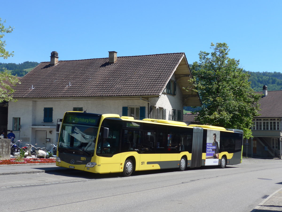 (181'015) - STI Thun - Nr. 168/BE 752'168 - Mercedes am 11. Juni 2017 in Steffisburg, Dorf
