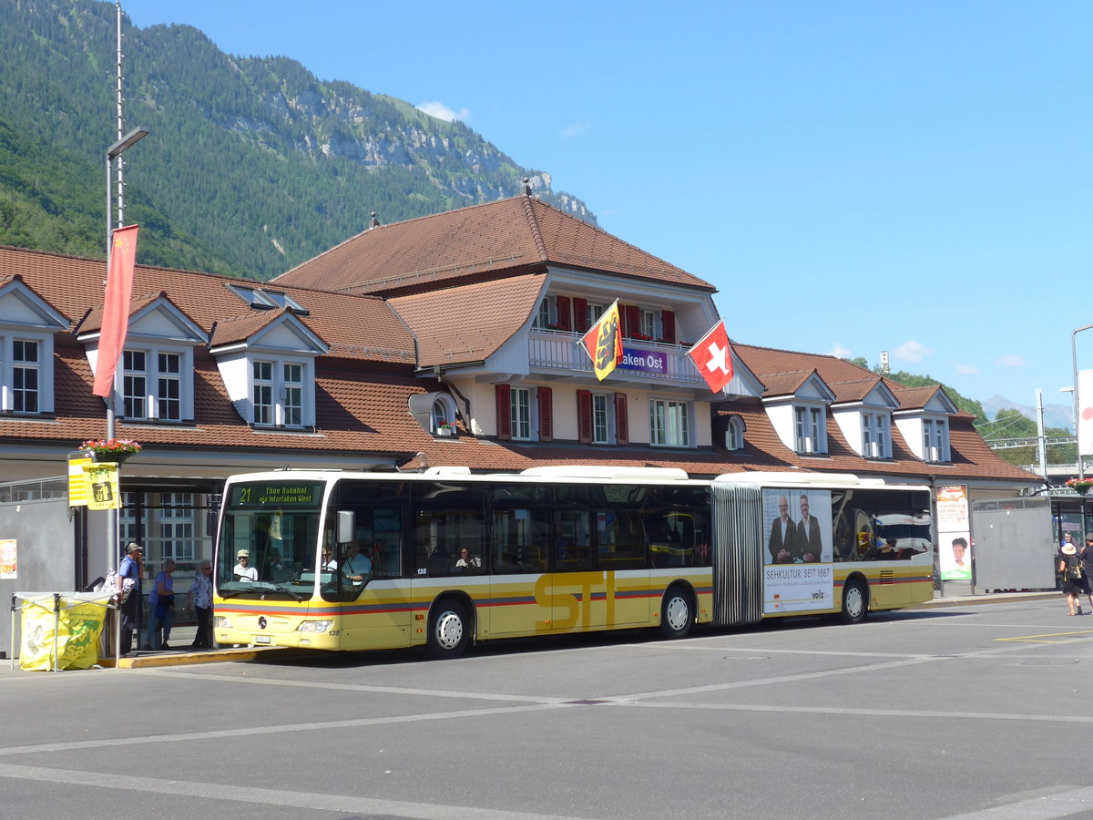 (181'028) - STI Thun - Nr. 135/BE 801'135 - Mercedes am 11. Juni 2017 beim Bahnhof Interlaken Ost