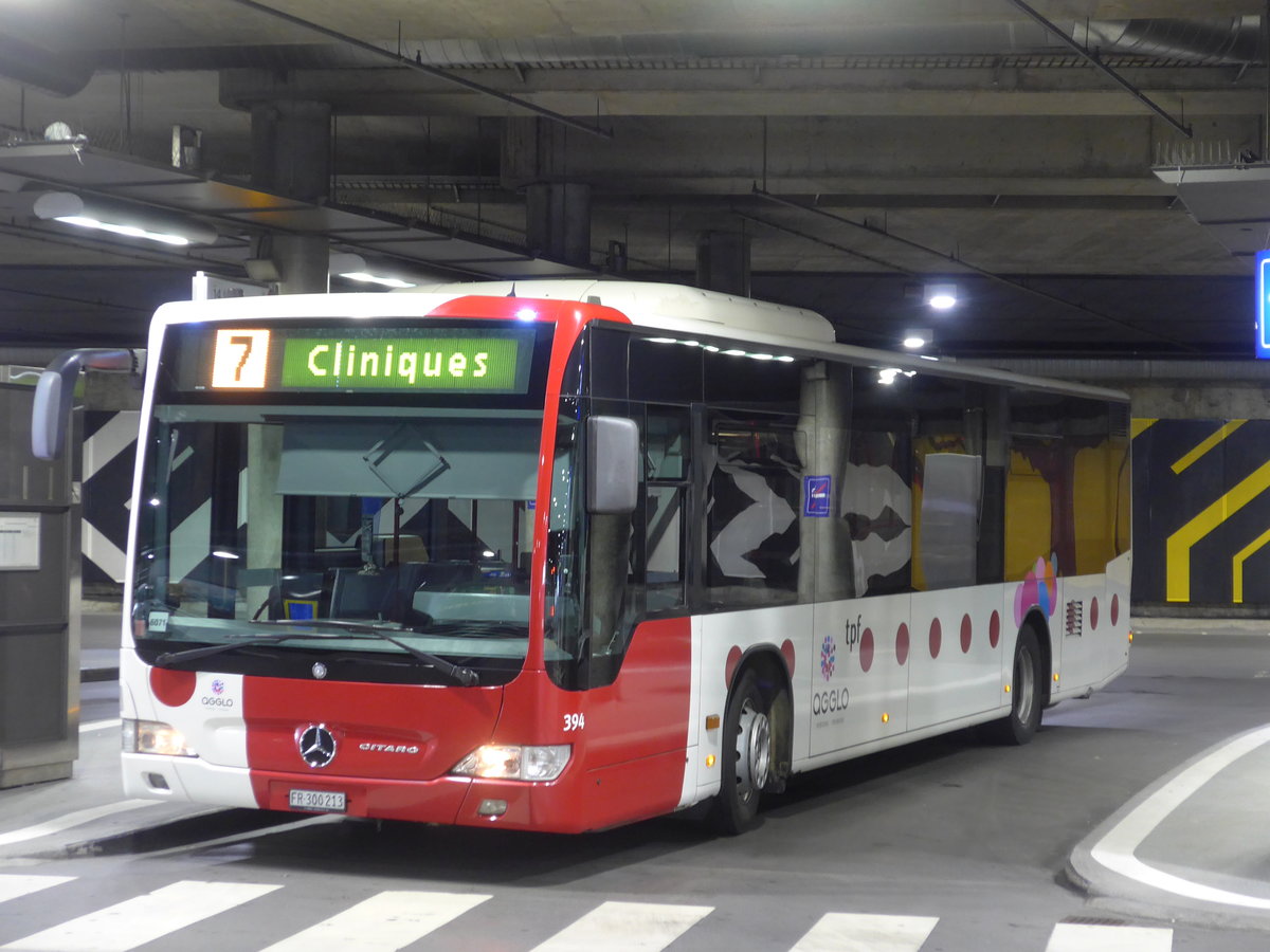 (181'164) - TPF Fribourg - Nr. 394/FR 300'213 - Mercedes (ex Nr. 802) am 18. Juni 2017 in Fribourg, Busbahnhof