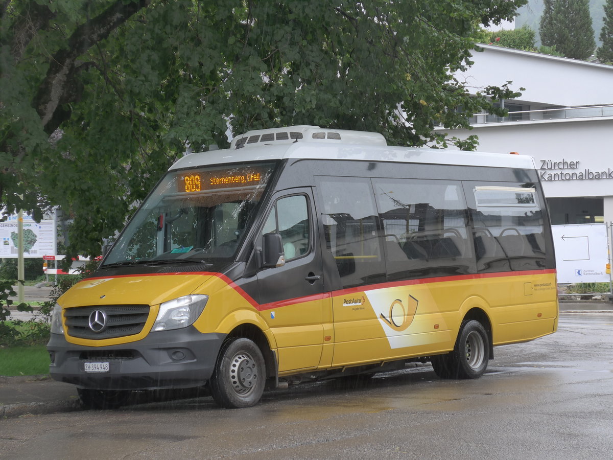 (181'977) - Leutenegger, Bauma - Nr. 298/ZH 394'948 - Mercedes am 10. Juli 2017 beim Bahnhof Bauma