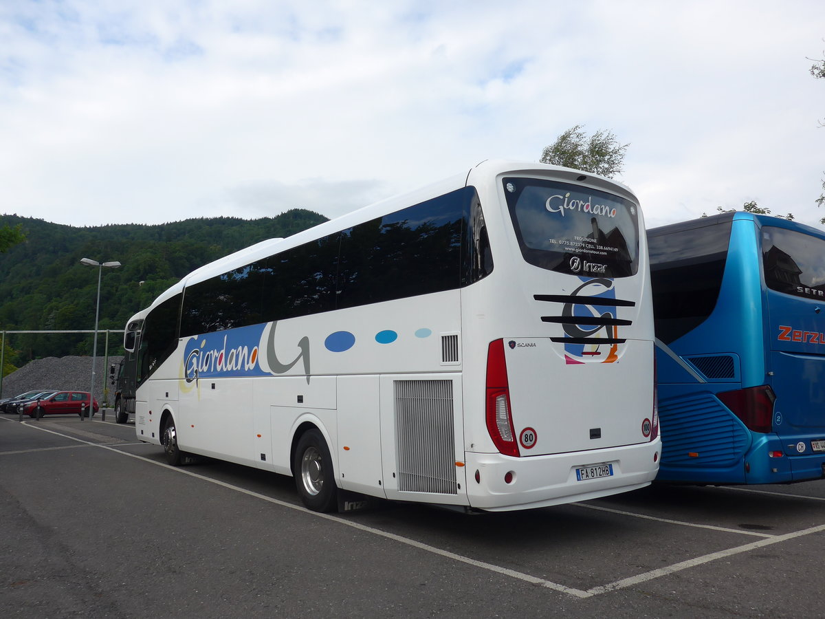 (182'034) - Aus Italien: Giordano, Frosinone - FA-812 HB - Scania/Irizar am 11. Juli 2017 in Thun, Seestrasse