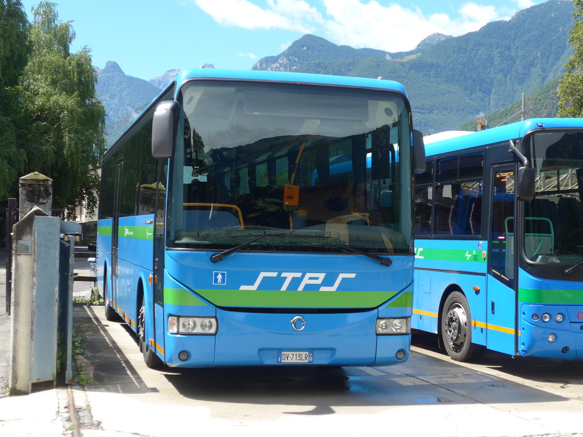 (182'272) - STPS Sondrio - DV-713 LR - Irisbus am 24. Juli 2017 in Chiavenna, Garage