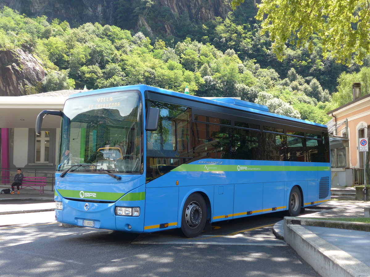 (182'275) - STPS Sondrio - EC-202 GC - Irisbus am 24. Juli 2017 beim Bahnhof Chiavenna