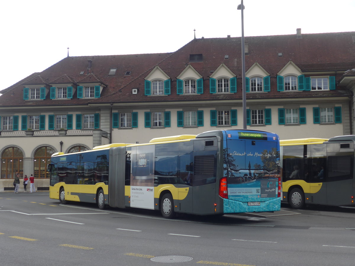 (182'299) - STI Thun - Nr. 170/BE 752'170 - Mercedes am 25. Juli 2017 beim Bahnhof Thun