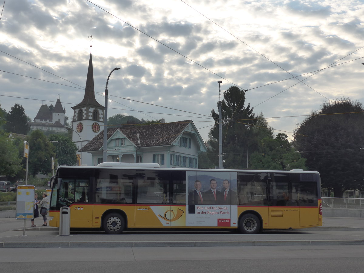 (182'498) - PostAuto Bern - Nr. 535/BE 734'535 - Mercedes am 2. August 2017 beim Bahnhof Worb Dorf